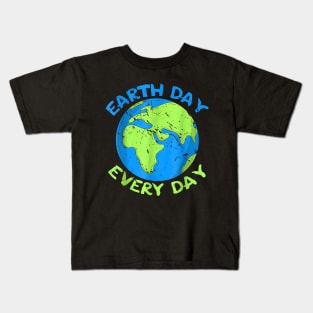 Earth Day Everyday Earth Day 2024 Kids T-Shirt